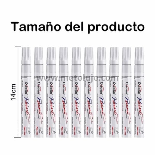 Marcador Blanco para Llantas X6 Unidades